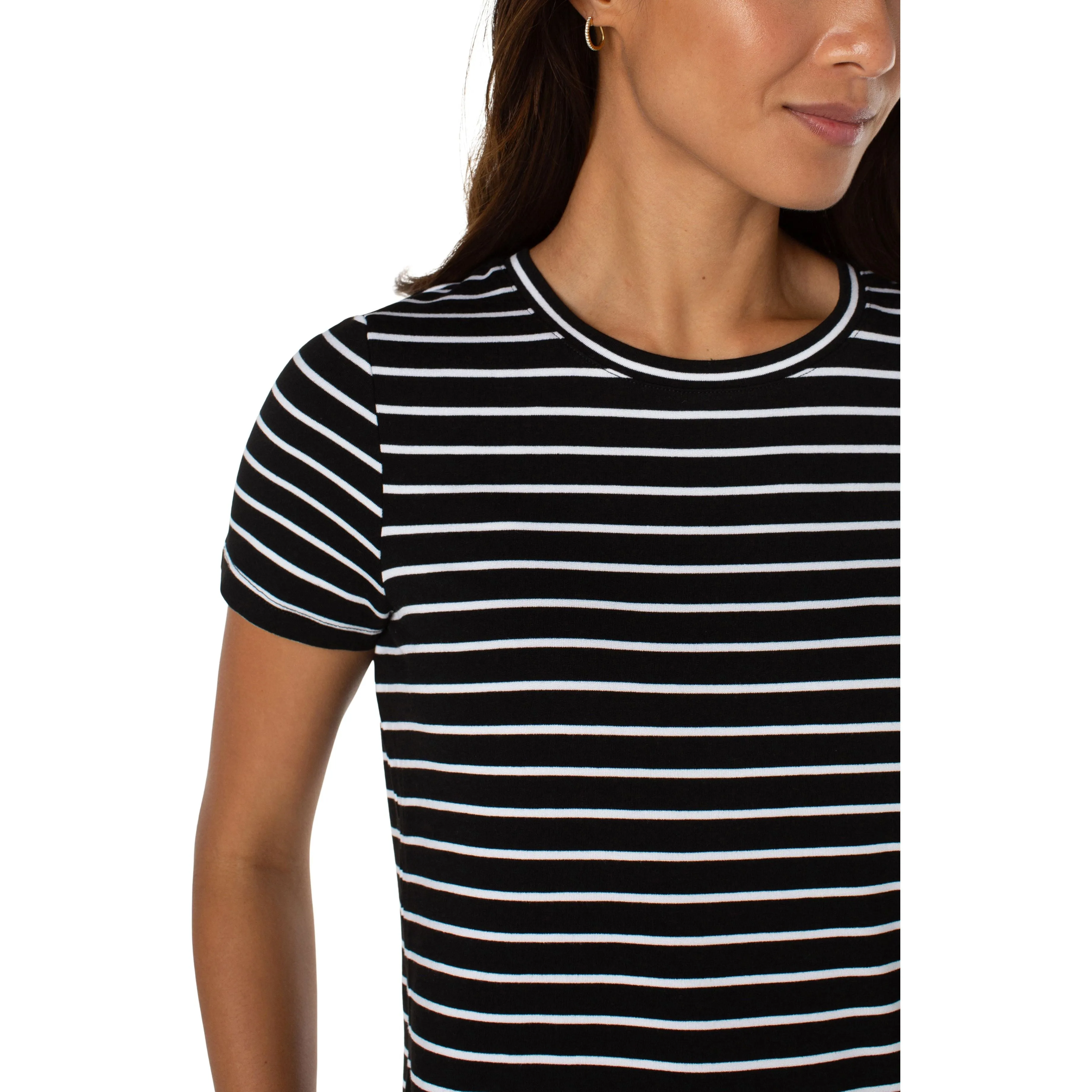 Classic Crew Neck Striped Tee