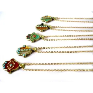 Color Hamsa Pendant