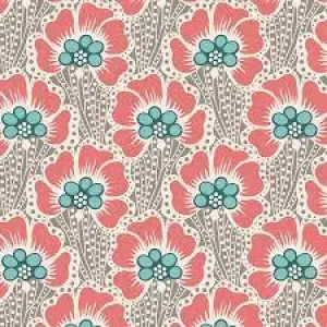 Cotton Beach Ocean Flower Grey Tilda