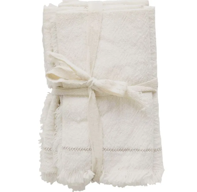 Cotton Napkins With Fringe
