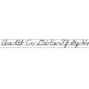 Cursive Alphabet Traditional Desk Tape