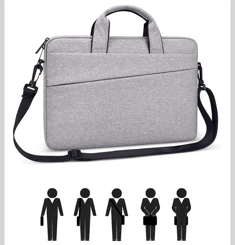 Custom Waterproof Business laptop Case sleeve Office Bag -Navy Blue