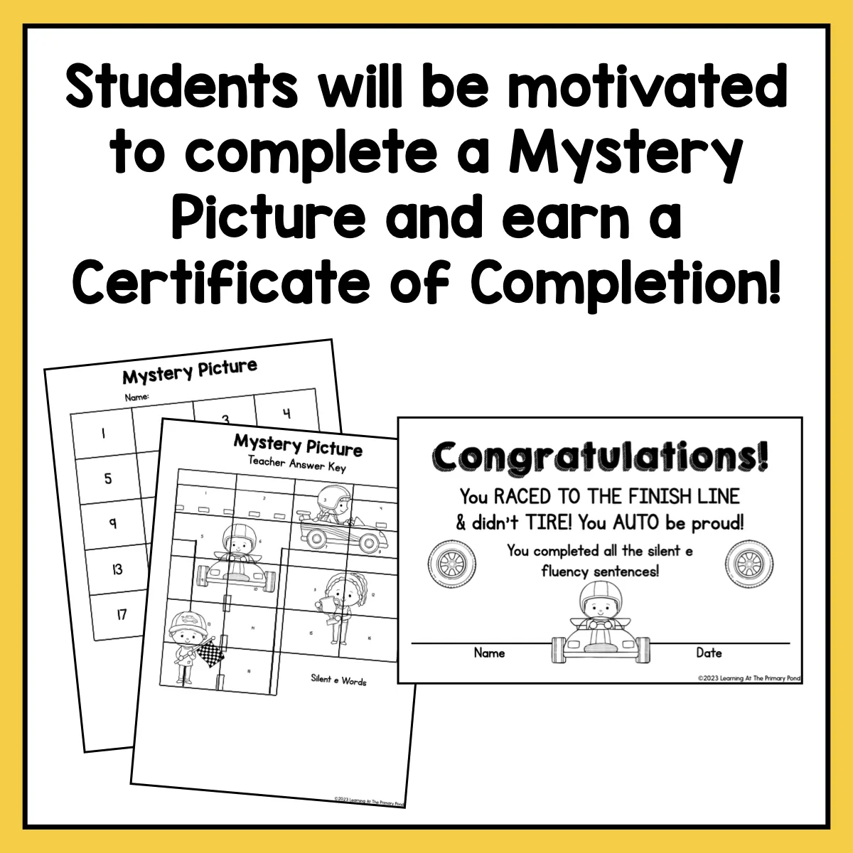 Decodable Sentence Fluency Pyramids | Silent E Set