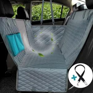 Dog Car Seat Cover, Waterproof Pet Transport, Dog Carrier, Car Backseat Protector, Car Hammock For Small, Large Dogs