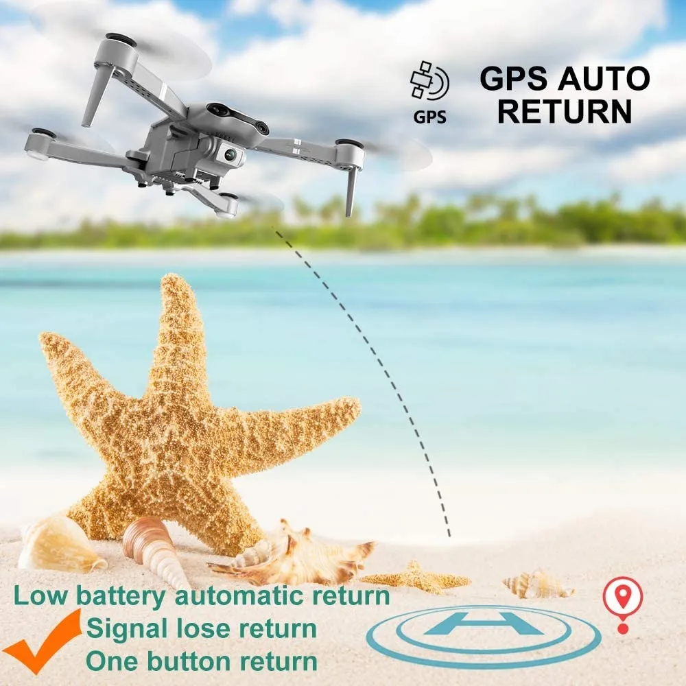 Drone with HD Camera K100 5G WiFi live video FPV 1080P HD Wide Angle Camera Foldable