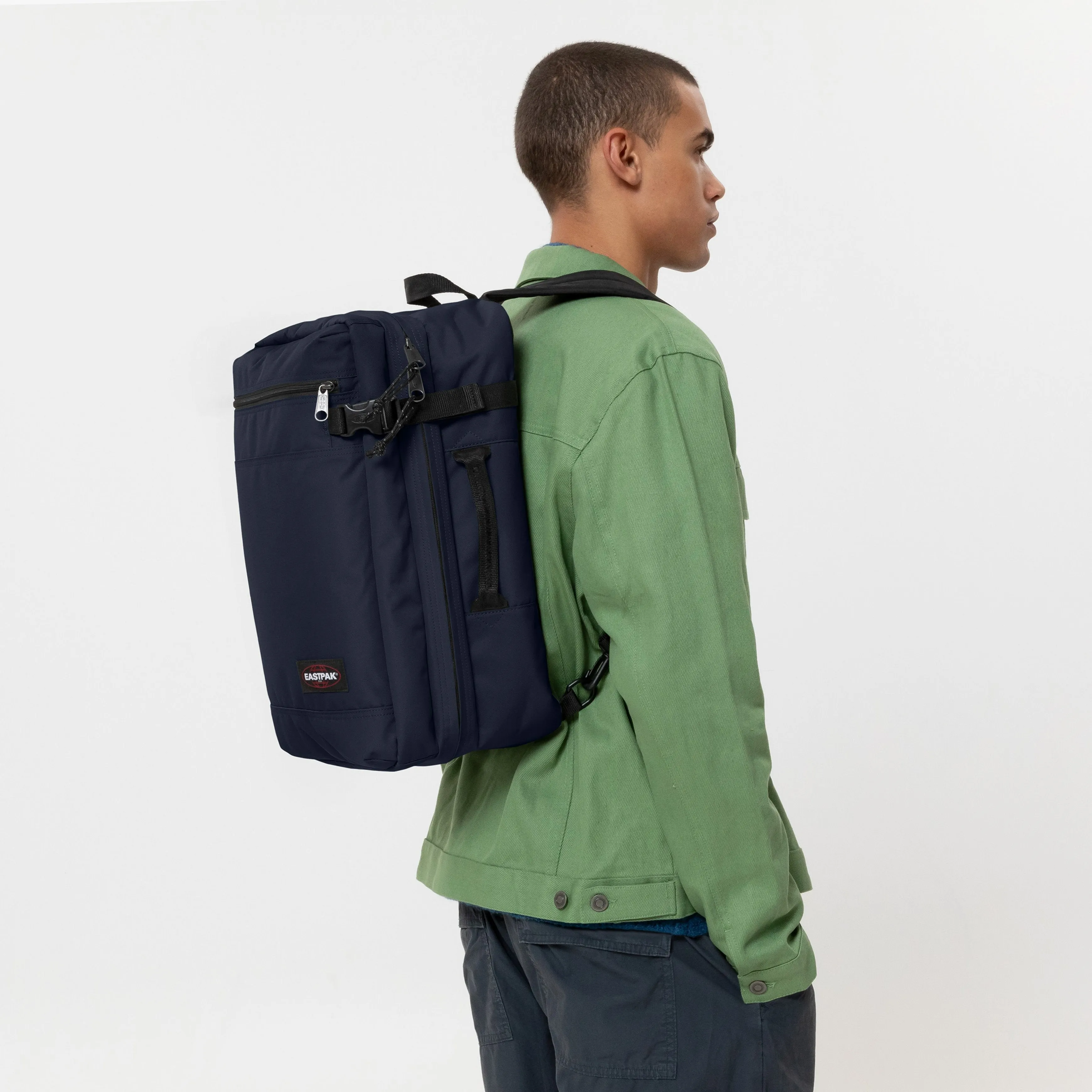 Eastpak Transit'R Pack Ultra Marine Small Duffle Bag Convertible to Backpack - EK0A5BHIL831