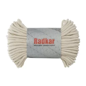 Ecru 050 Braided cotton cord 7mm