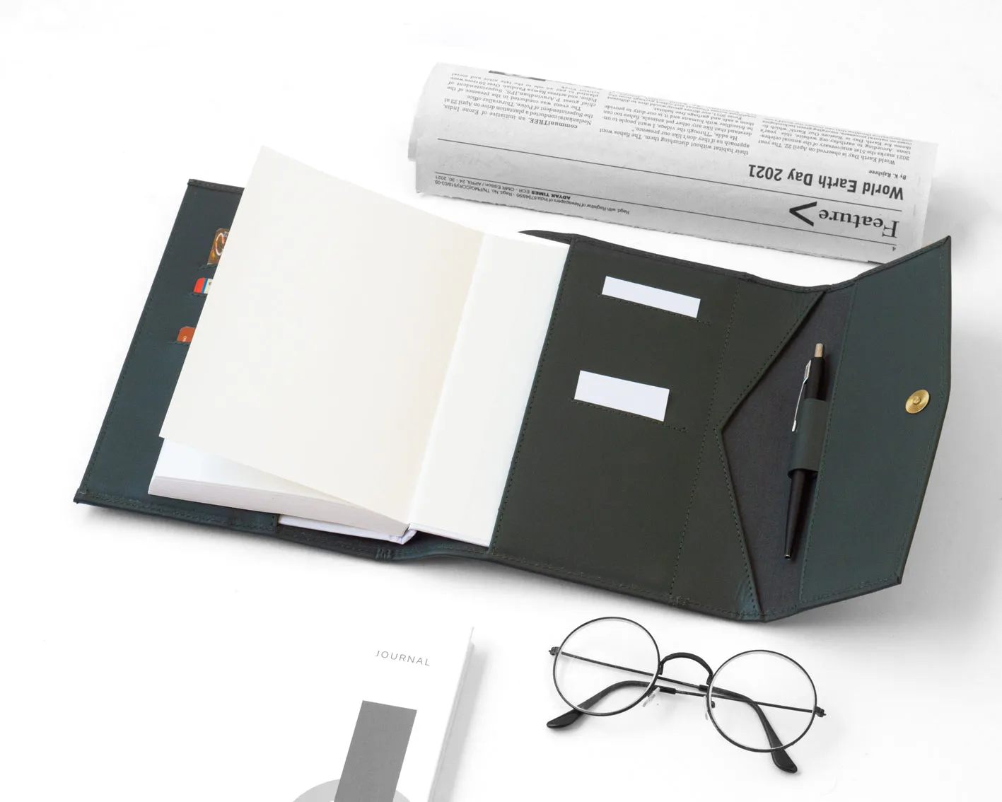 Executive Leather Diary - Army Green