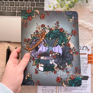 Fantasy Florals DOT GRID Softcover Notebook