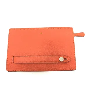 FENDI Clutch bag 7VA350 leather Orange Celeria unisex(Unisex) Used