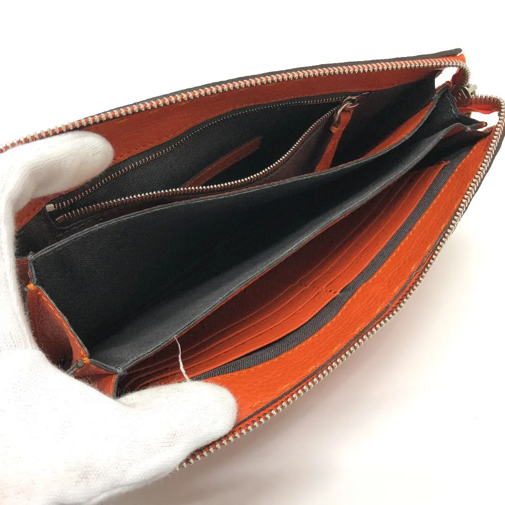 FENDI Clutch bag 7VA350 leather Orange Celeria unisex(Unisex) Used