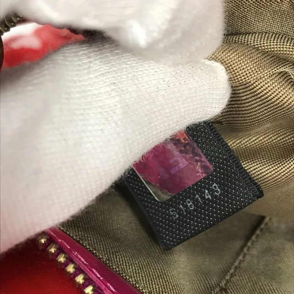 FENDI Handbag enamel pink By color