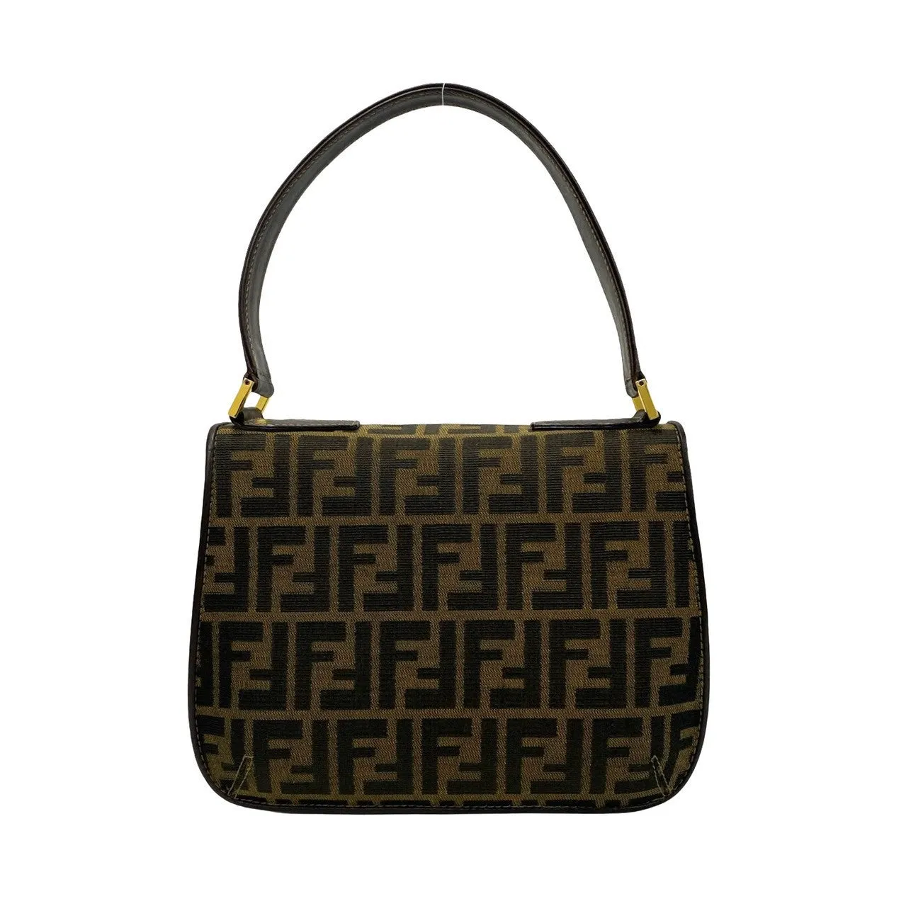 FENDI Handbag leather Brown