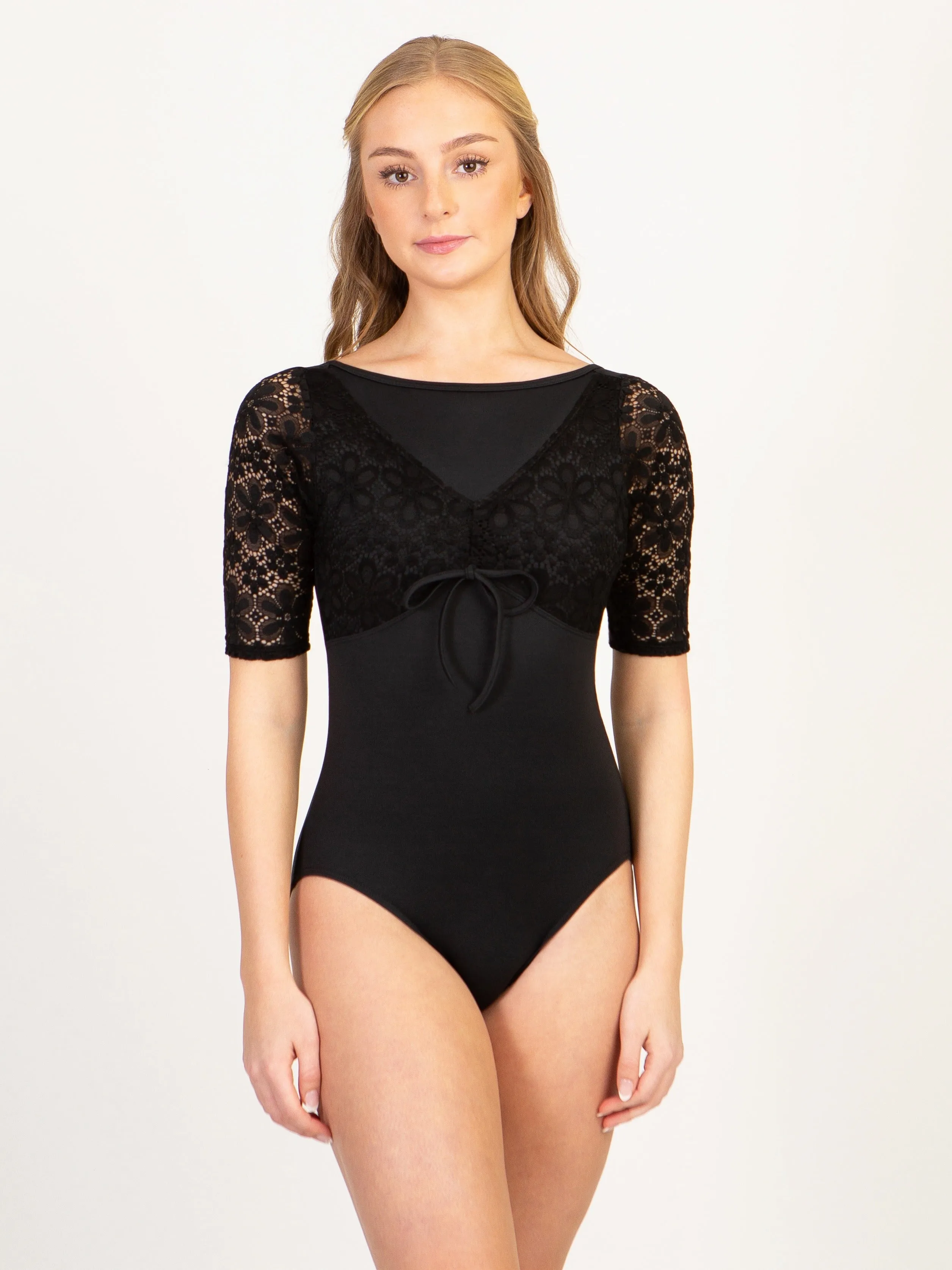 Flower Power Half Sleeve Leotard
