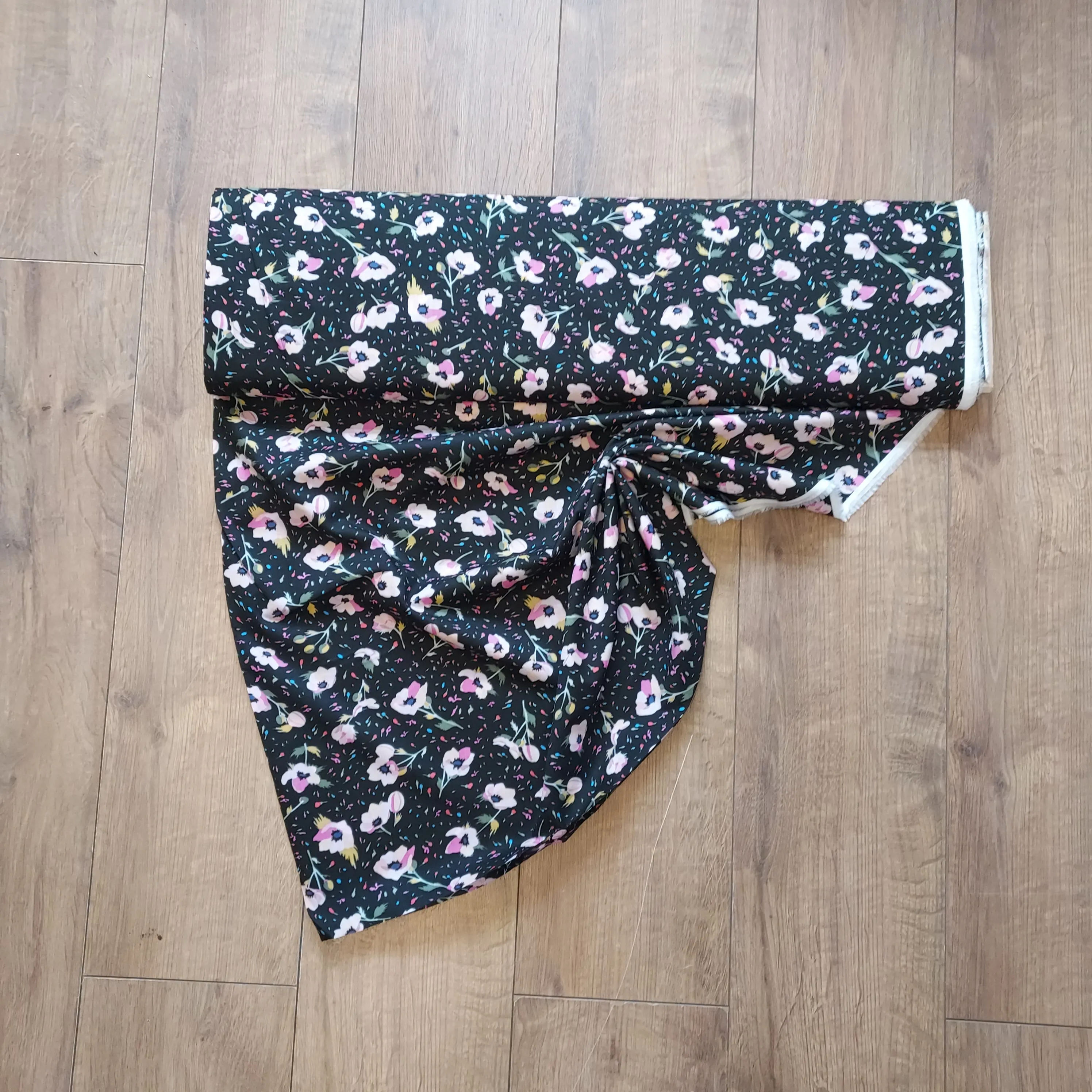 Flowers Pima Cotton Lawn Fabric - Various Colours