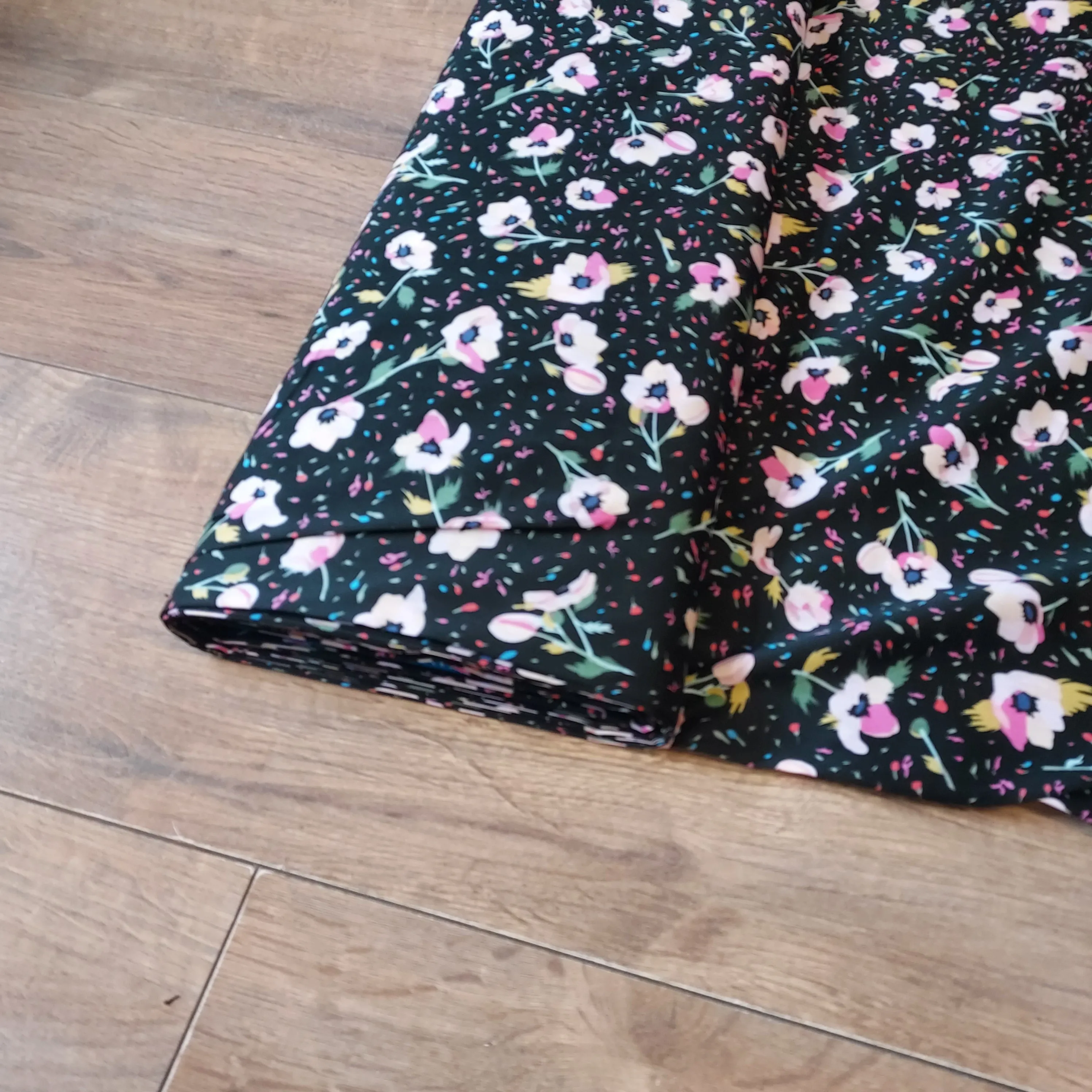 Flowers Pima Cotton Lawn Fabric - Various Colours