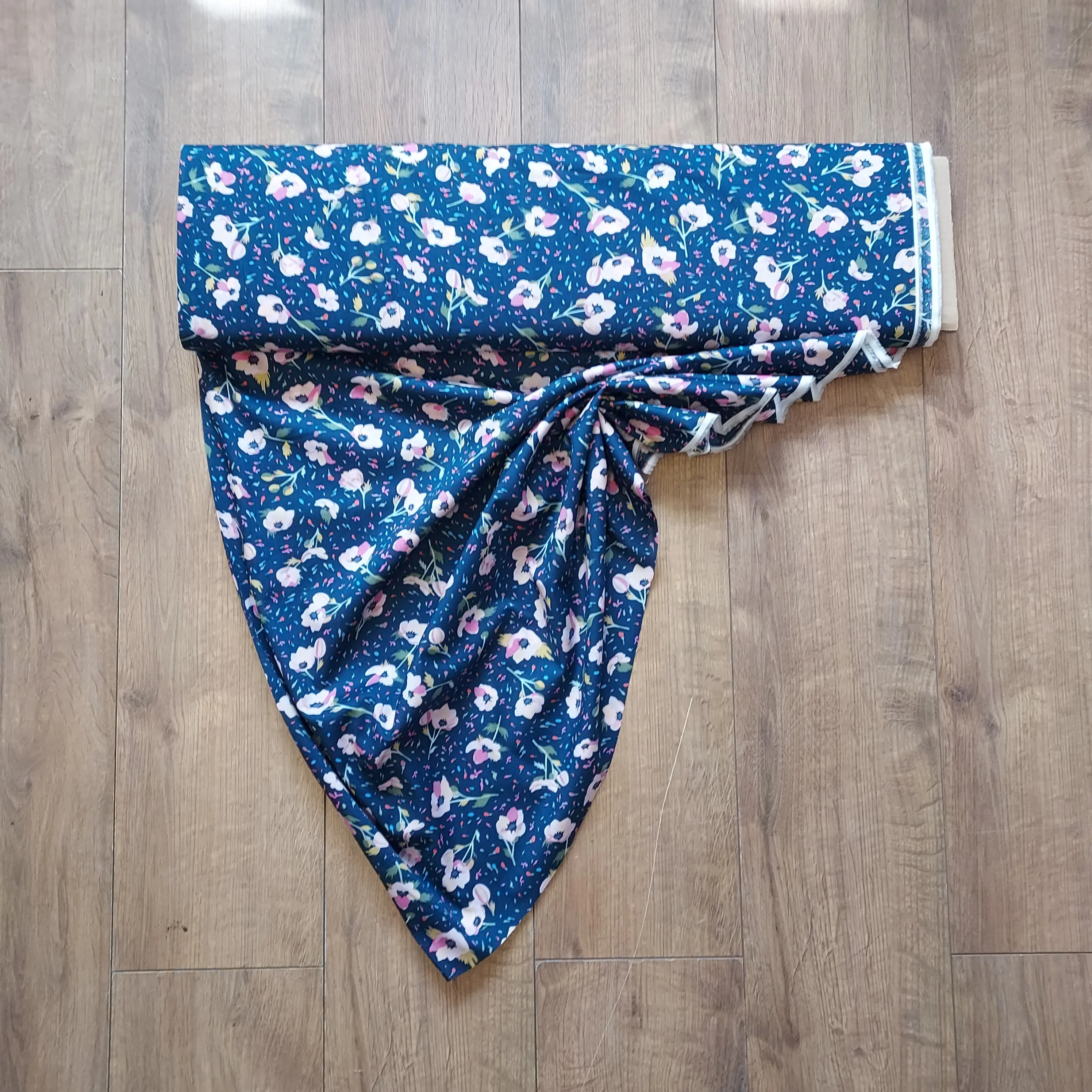 Flowers Pima Cotton Lawn Fabric - Various Colours