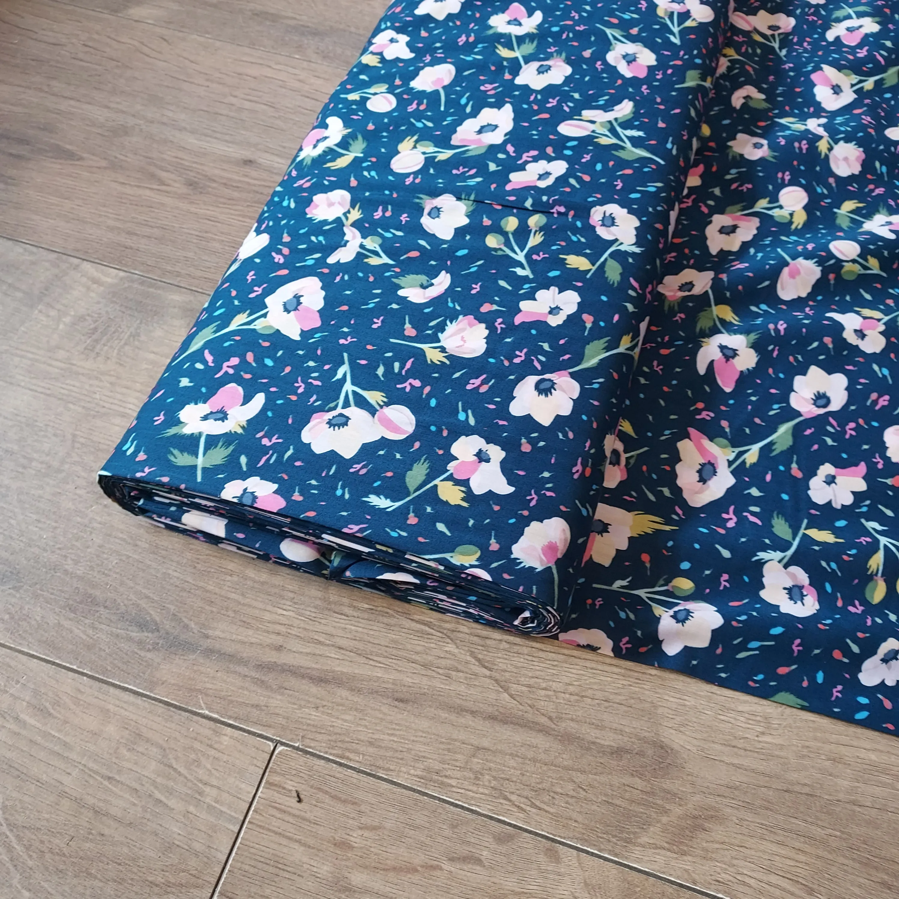 Flowers Pima Cotton Lawn Fabric - Various Colours