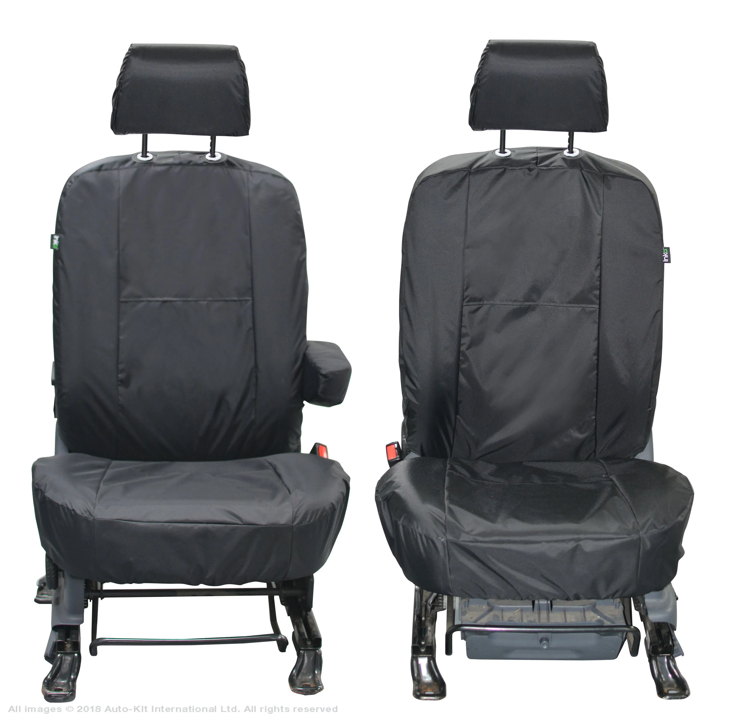 Ford Transit Tourneo Connect MK1 MY03-13 Front Set 1 1 Tailored Waterproof Seat Covers In Grey