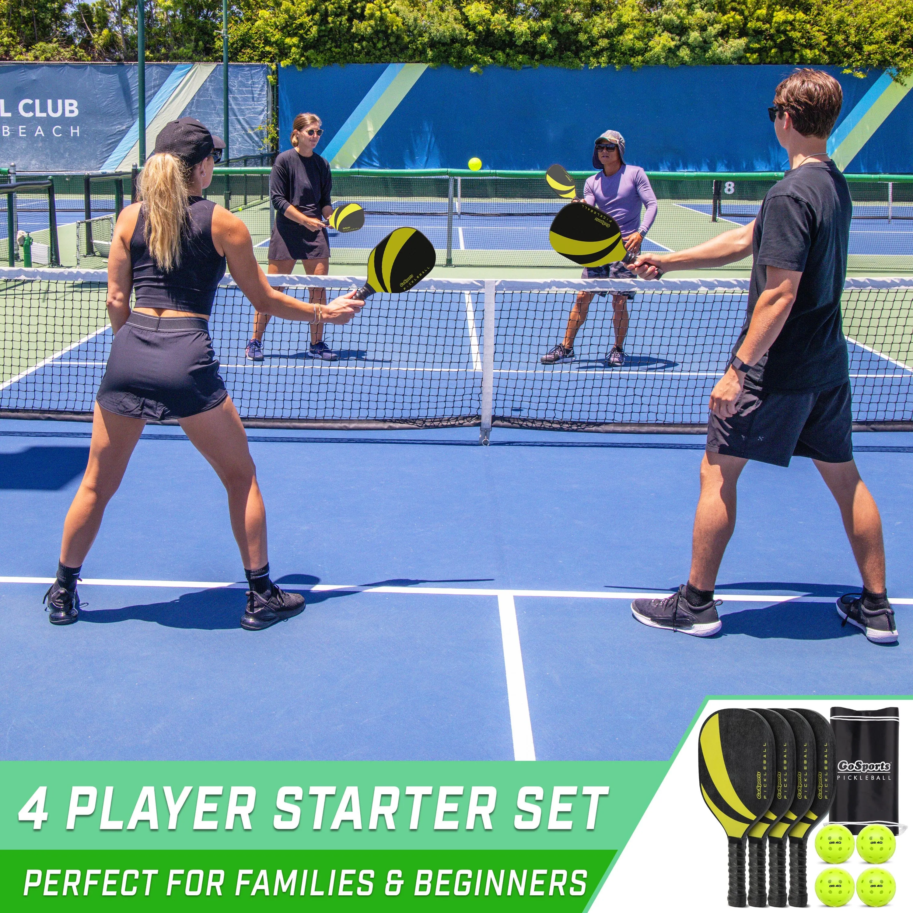 GoSports Pickleball Set - Yellow