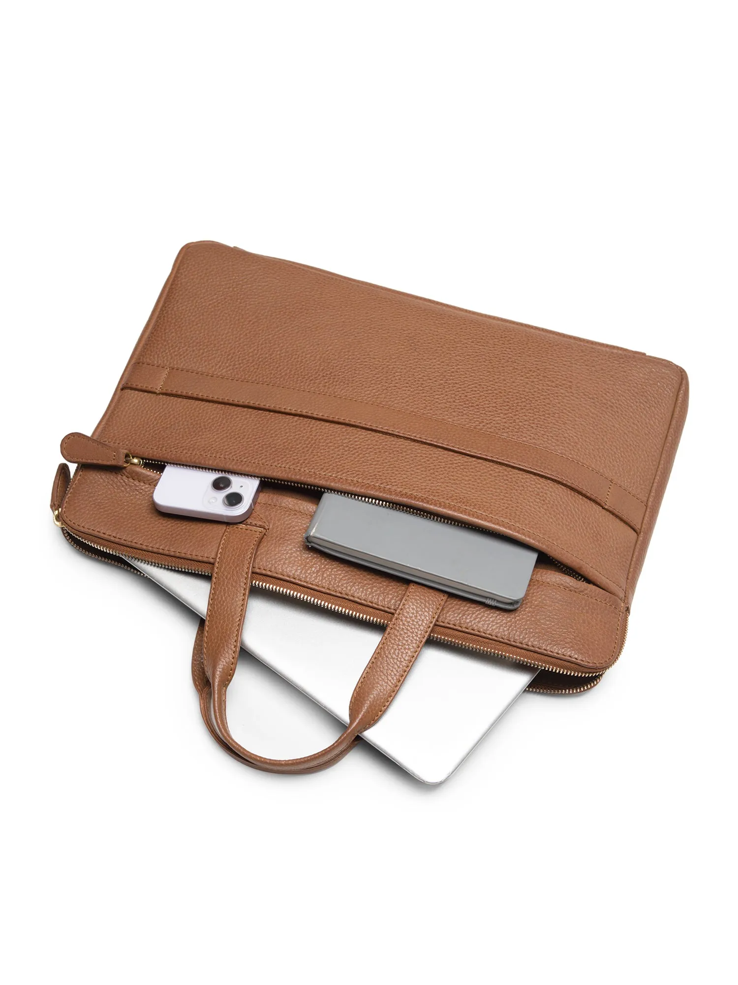 Grandir Leather Laptop Sleeve Bag
