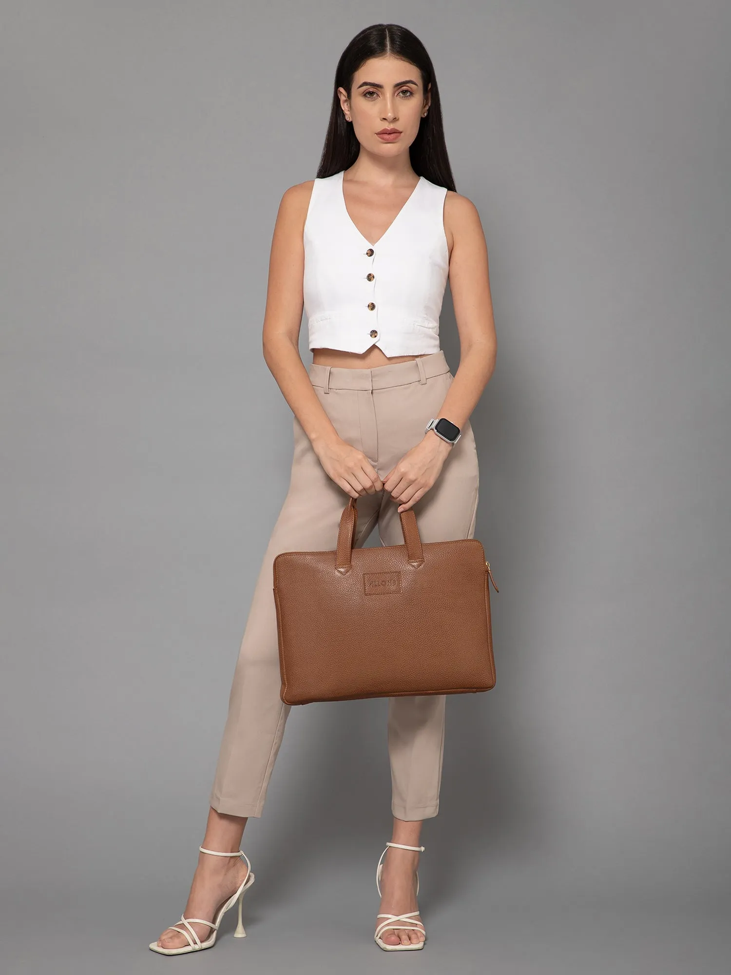 Grandir Leather Laptop Sleeve Bag