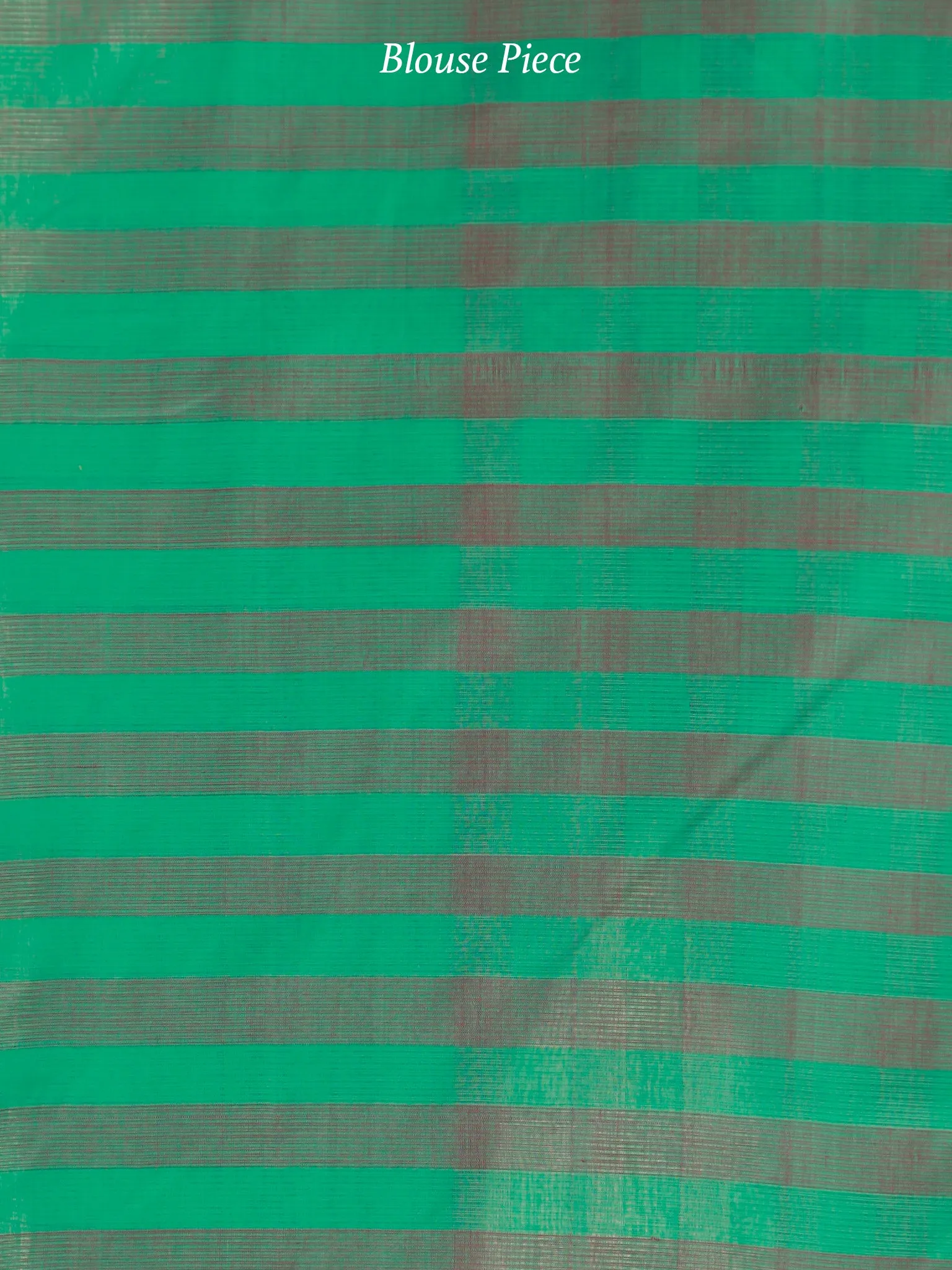 Green Maroon Handloom Mangalagiri Cotton Saree With Zari Border - S031703868