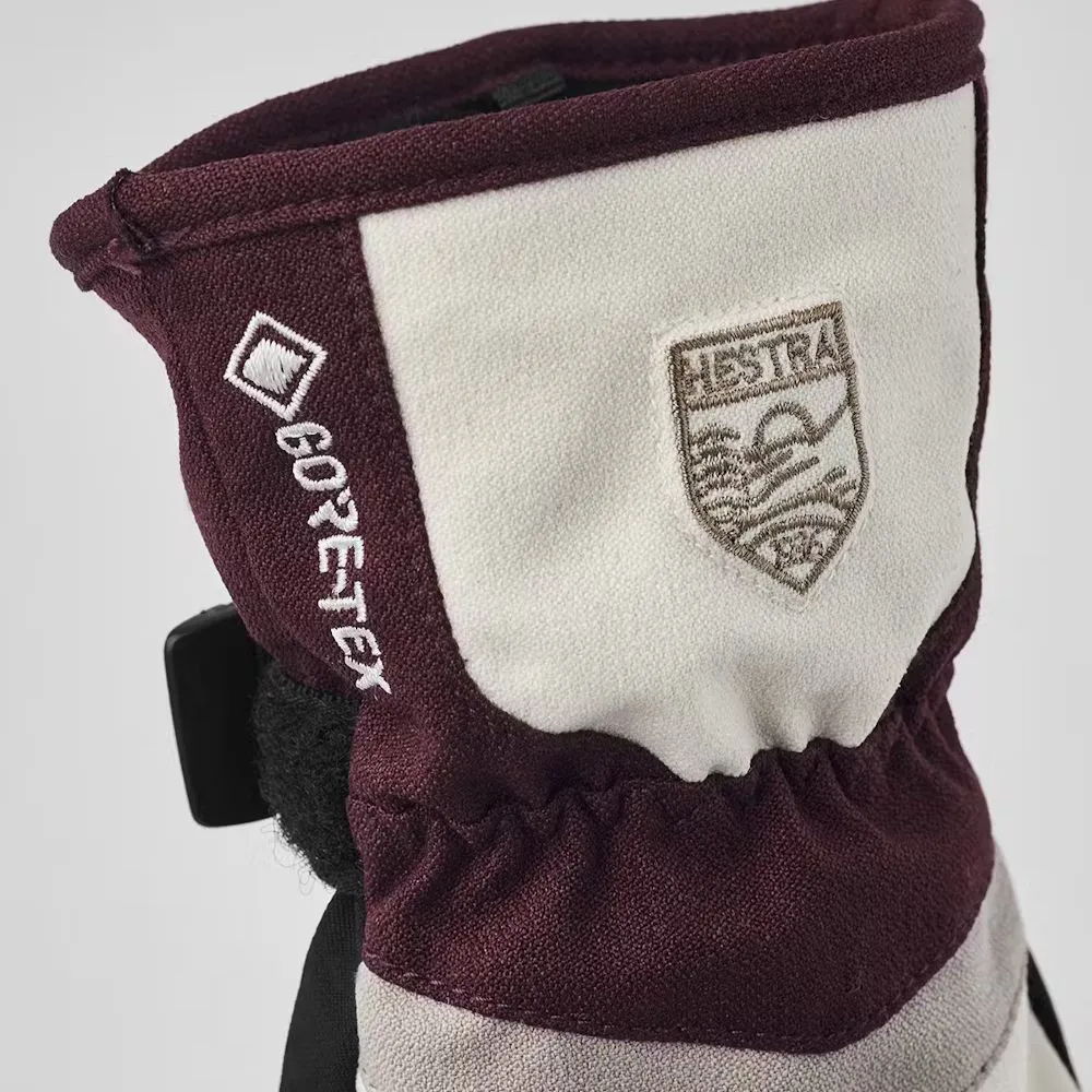 Hestra Atlas Gore-Tex Kids Ski Gloves - Bordeaux