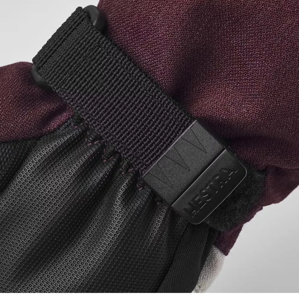 Hestra Atlas Gore-Tex Kids Ski Gloves - Bordeaux