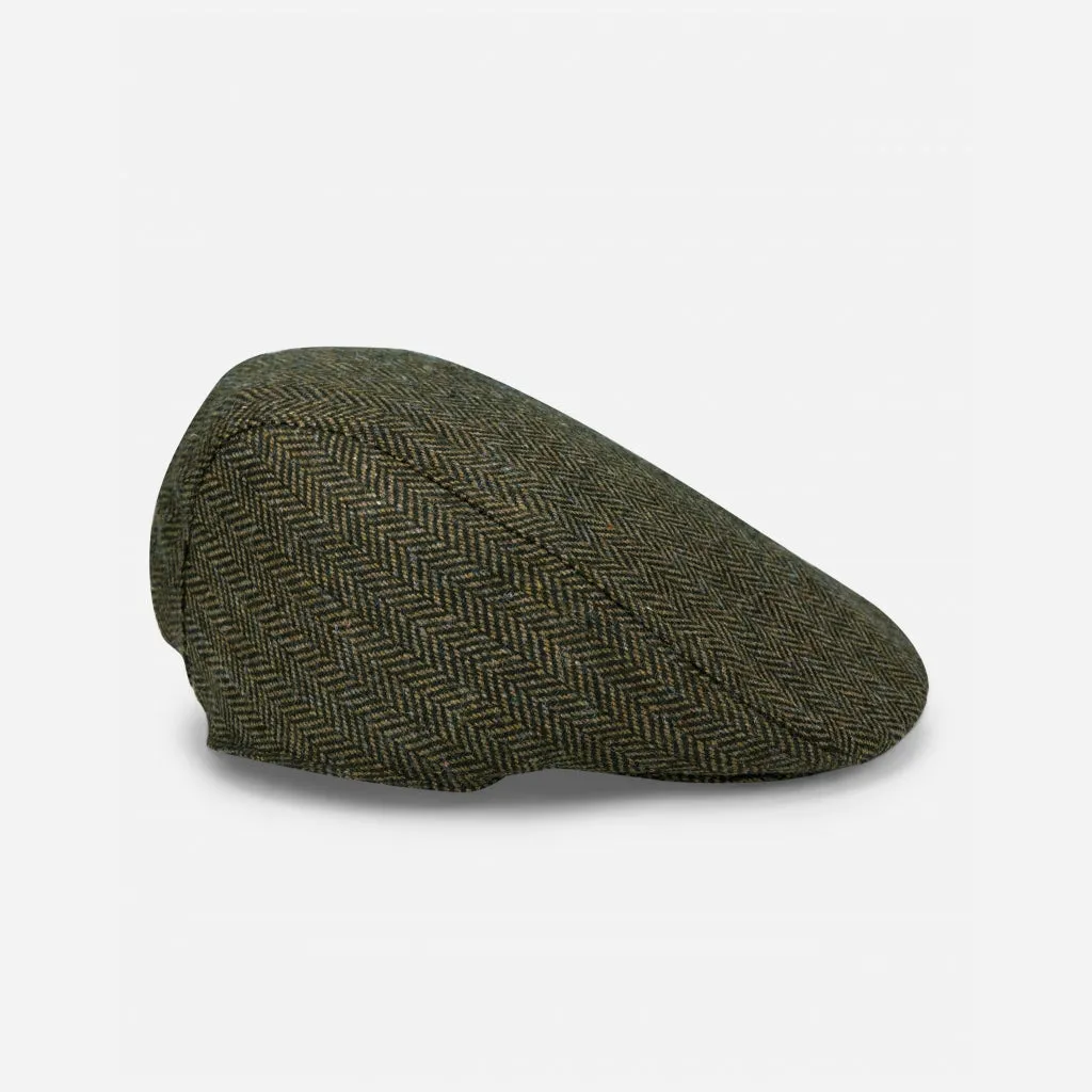 Hoggs of Fife Herringbone Waterproof Tweed Cap