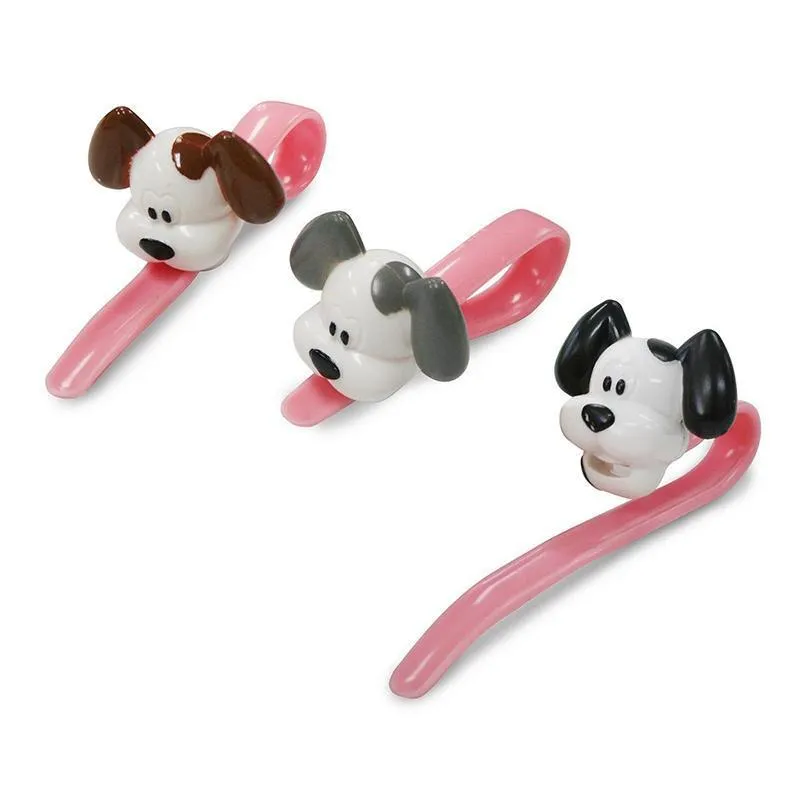Joie Woof Bag Ties, Silicone, MSC International 12605 Set of 3