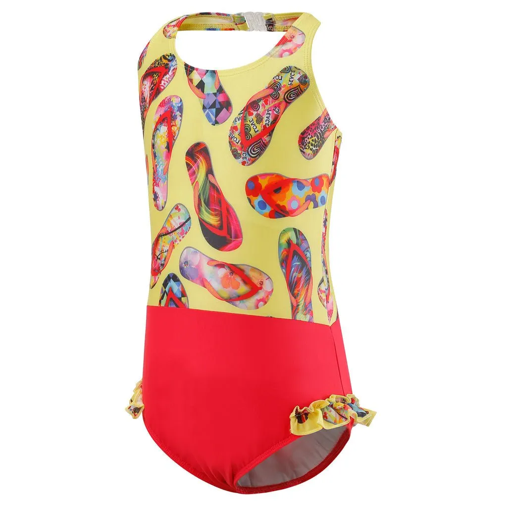 Kes-vir Girl's Marigold Incontinence Halterneck Swimsuit
