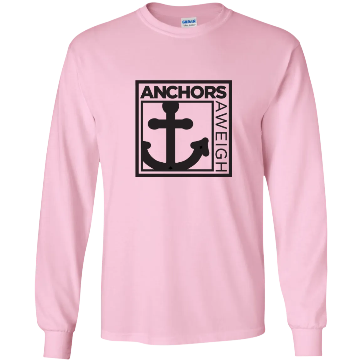 “Know Your Boat” - Anchor - Black on LS Ultra Cotton Tshirt