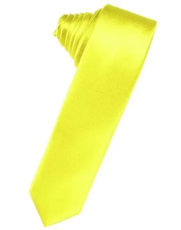 Lapis Luxury Satin Skinny Necktie
