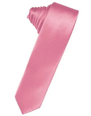 Lapis Luxury Satin Skinny Necktie
