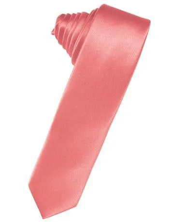 Lapis Luxury Satin Skinny Necktie