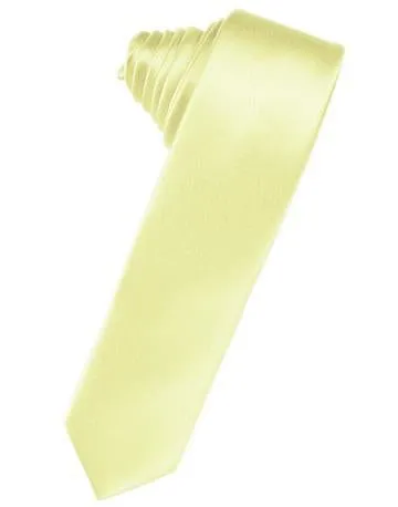 Lapis Luxury Satin Skinny Necktie