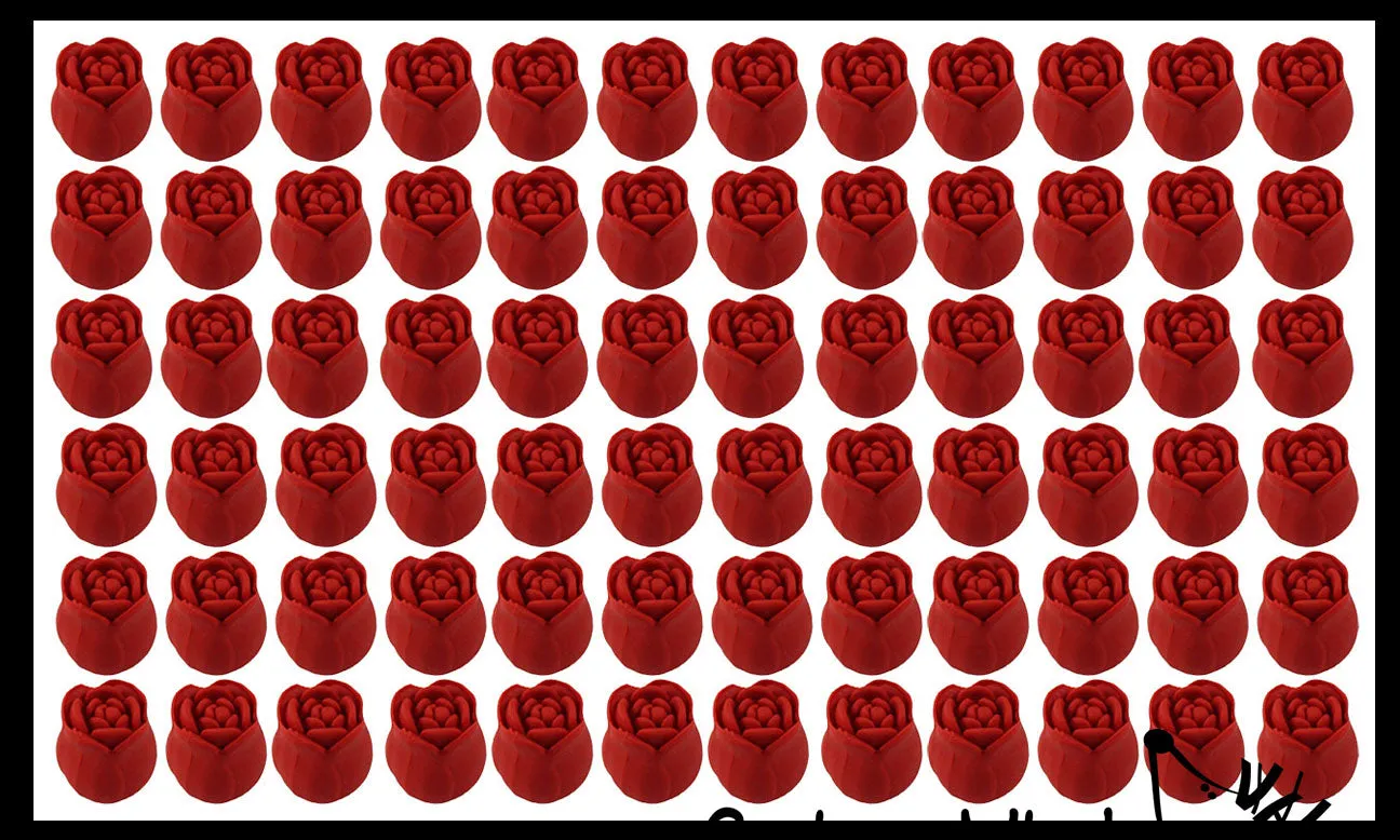 LAST CHANCE - LIMITED STOCK  - Rose Eraser Unique Valentines Gift Exchange for Kids - Pencil Topper