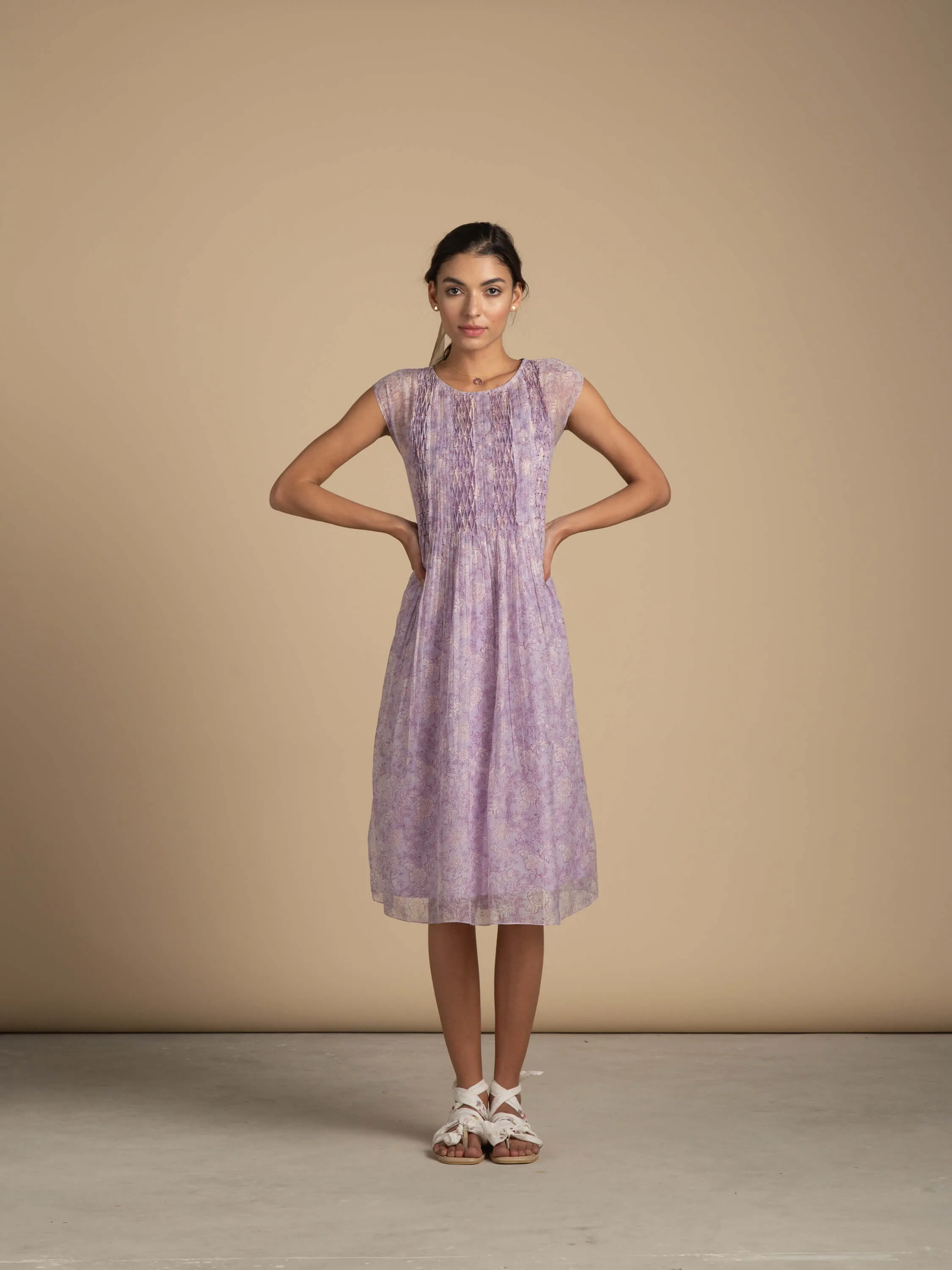 Lavender Lane Smock Dress
