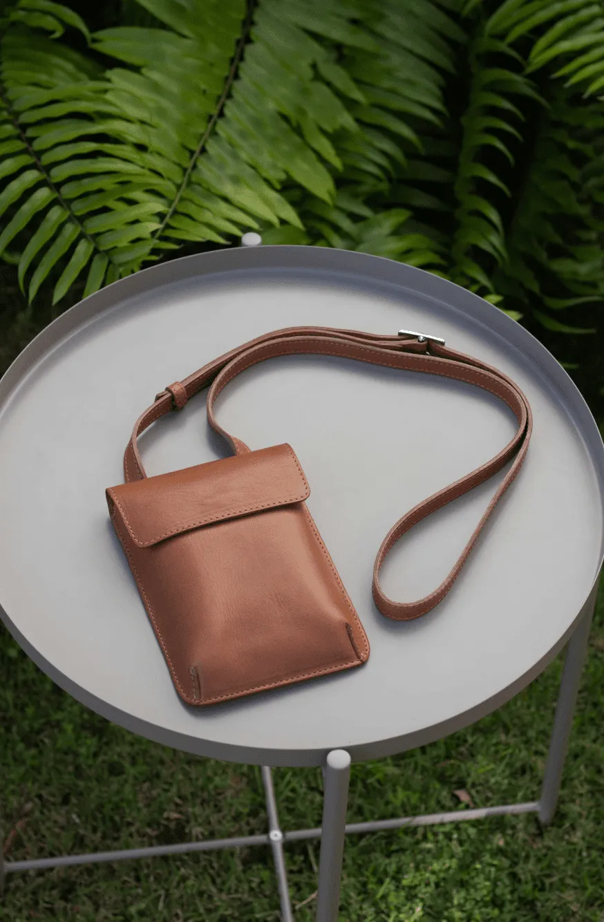 Leather crossbody bag - Rioja