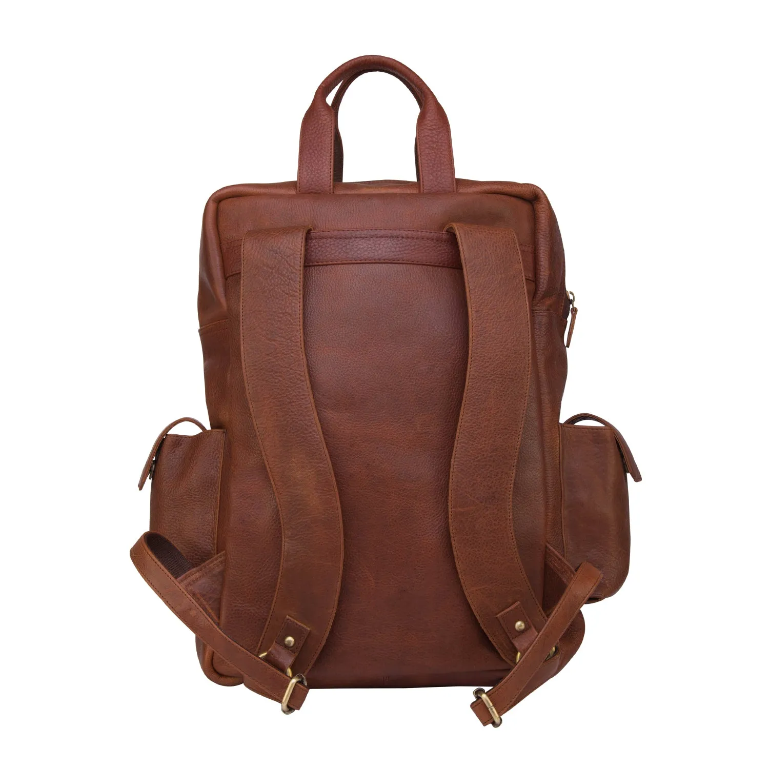 Leather Multipocket backpack