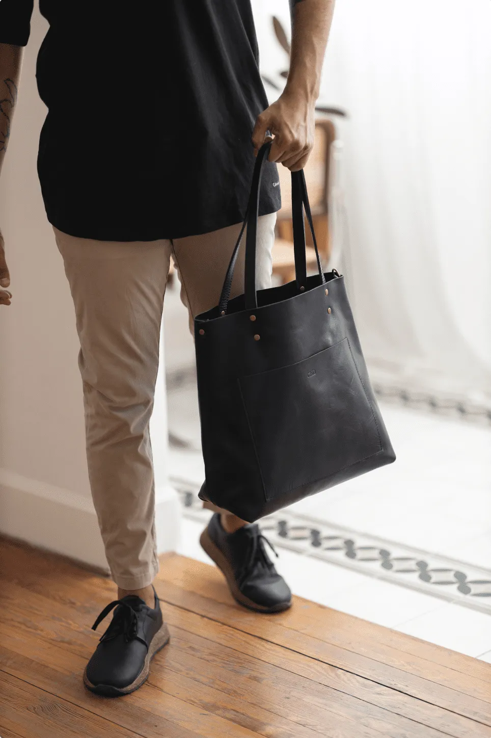 Leather tote bag - Estepa