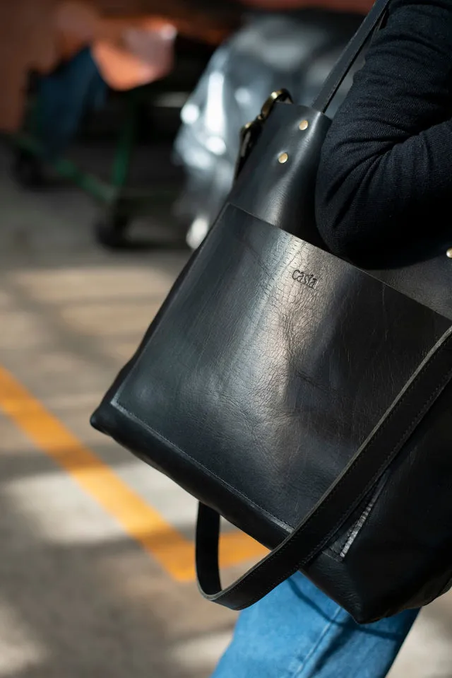 Leather tote bag - Estepa