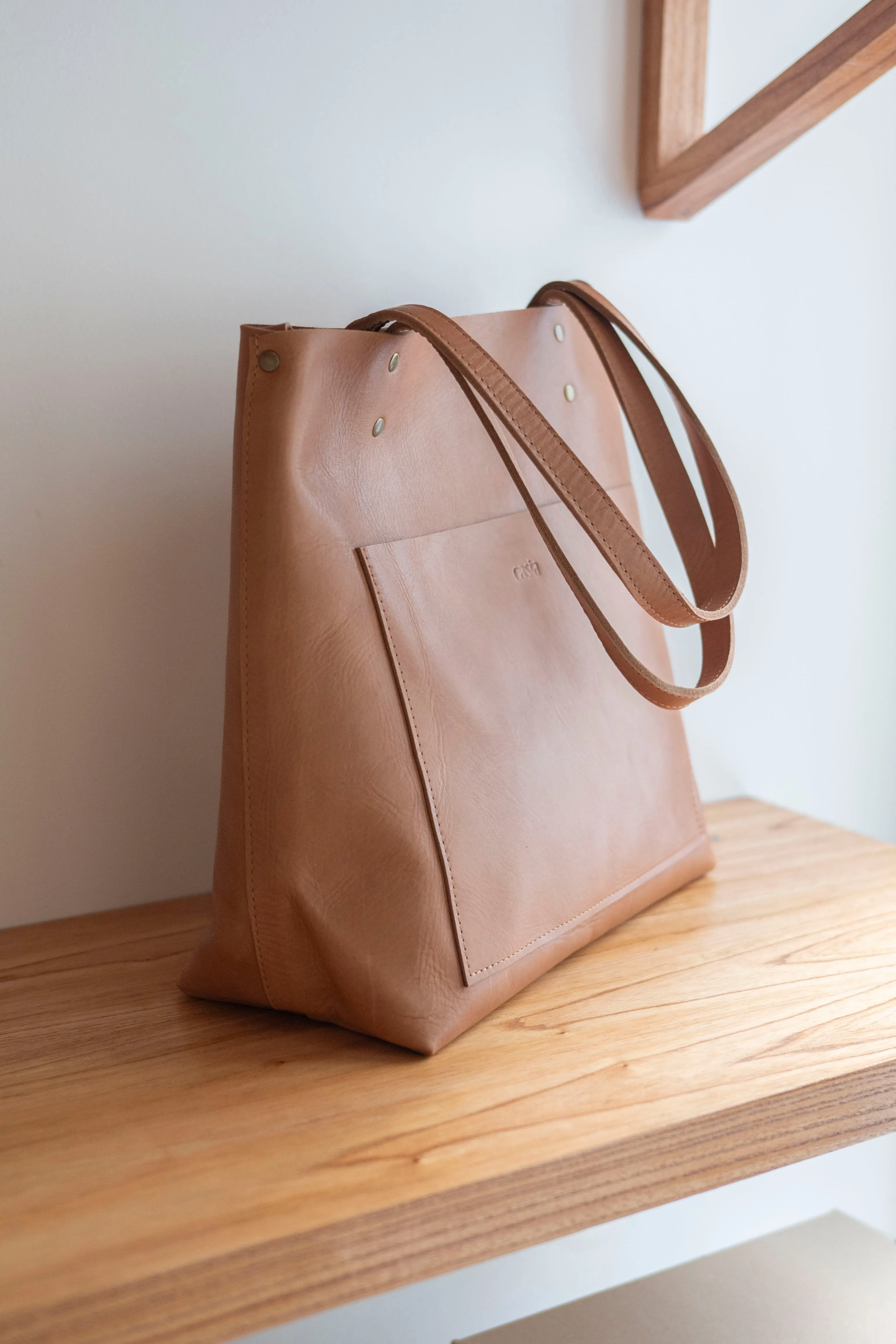Leather tote bag - Estepa