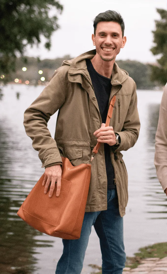 Leather tote bag - Estepa