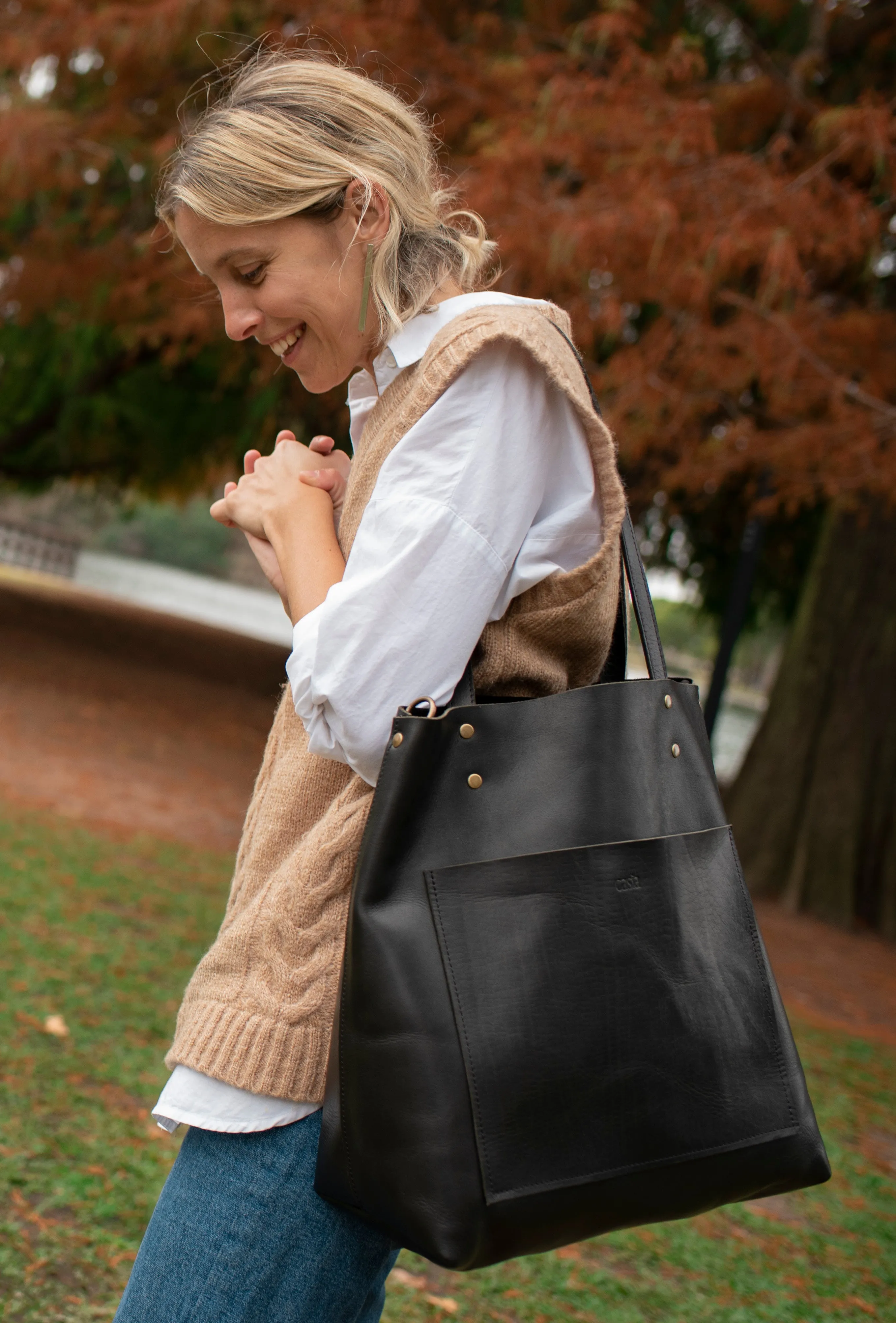 Leather tote bag - Estepa