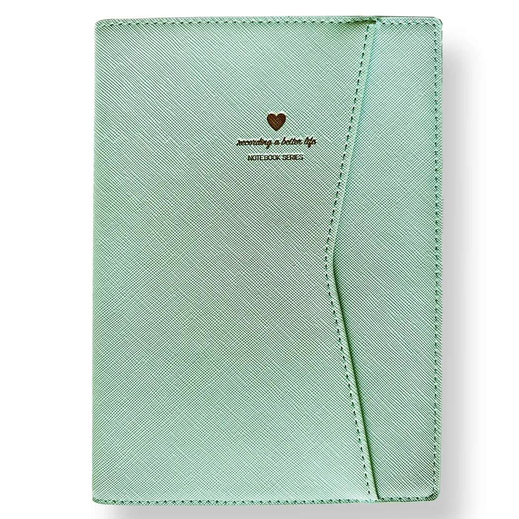 LIFE Leatherette Fashion Journal with Sleeve Cover (Green)