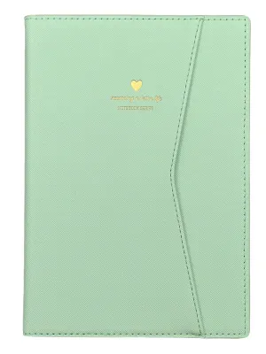 LIFE Leatherette Fashion Journal with Sleeve Cover (Green)