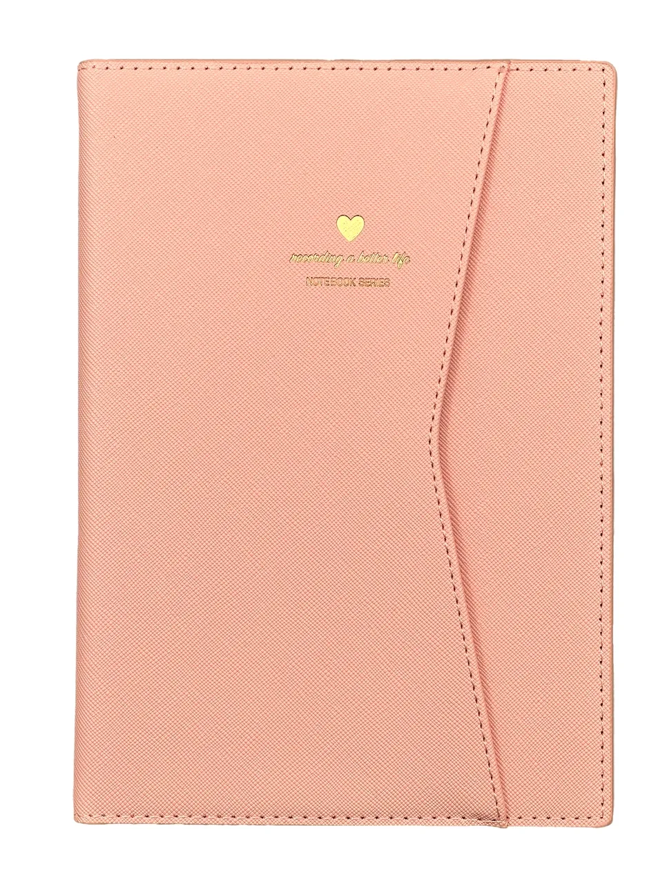 LIFE Leatherette Fashion Journal with Sleeve Cover (Pink)