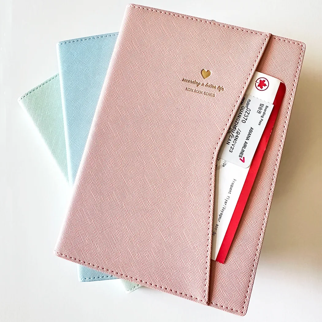LIFE Leatherette Fashion Journal with Sleeve Cover (Pink)